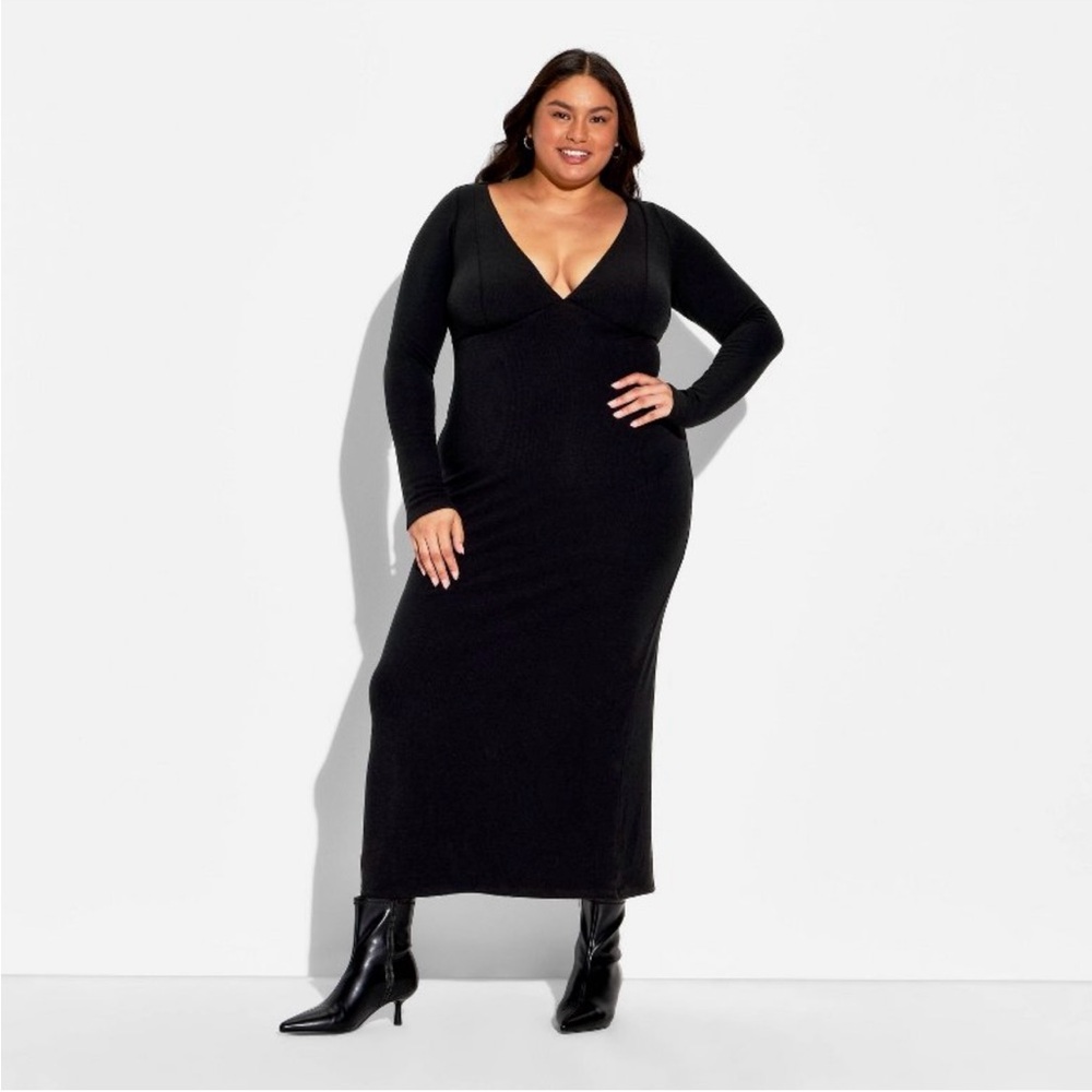 Wild Fable Cozy Long Sleeve Maxi Empire
Waist Dress